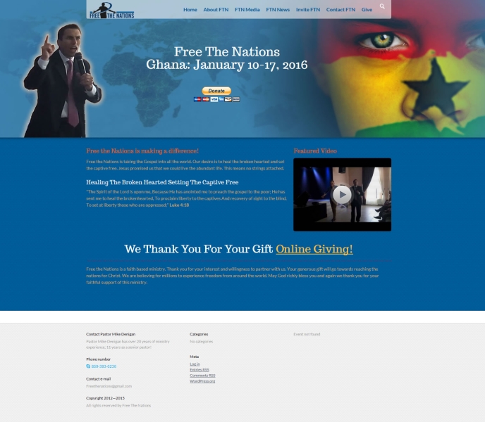 Free The Nations Website